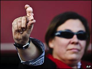 Protestas en España en contra del Aborto