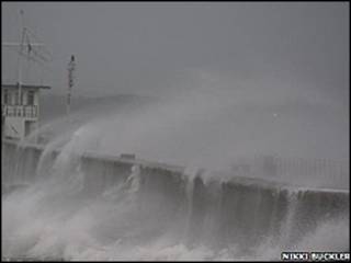 Oleaje fuerte en Plymouth