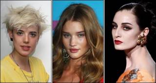 Agyness Deyn, Rosie Huntington-Whiteley y Erin O'Connor
