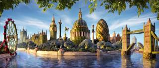 monumentos de Londres feitos com comida