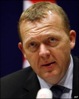 O primeiro-ministro da Dinamarca, Lars Loekke Rasmussen