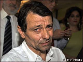 Cesare Battisti na penitenciária em que está preso, em Brasília