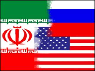 پرچم های ایران،روسیه، آمریکا