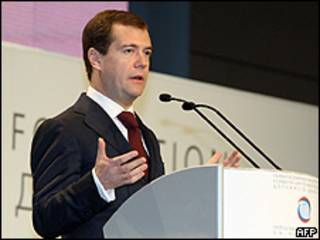 El presidente ruso, Dmitry Medvedev