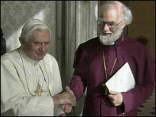 Bento 16 e Rowan Williams