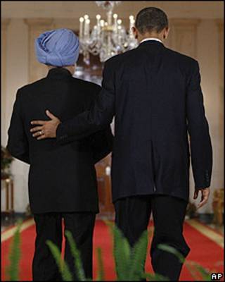 barack Obama y Mahmohan Singh