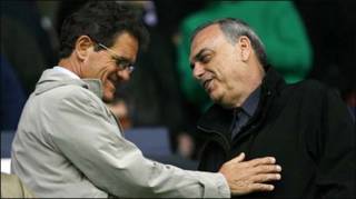 Avram Grant (phải) và Capello (Getty Images)