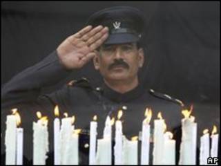 Guardia de seguridad en Bombay
