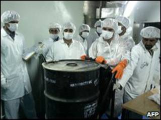 Científicos nucleares iraníes.