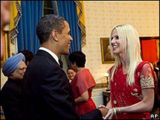Barack Obama y Michaele Salahi