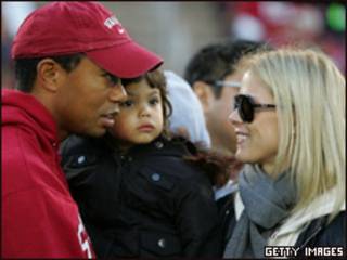 Tiger Woods dan keluarga