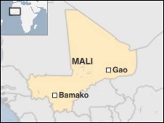 Mapa de Malí