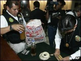 Polícia apresenta provas falsas