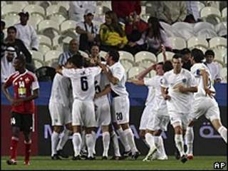 فرحة لاعبي اوكلاند سيتي