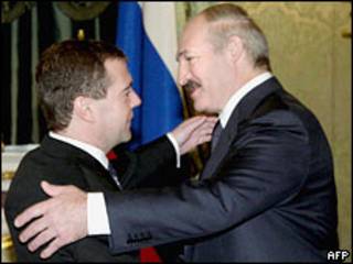 Дмитрий Медведев и Александр Лукашенко