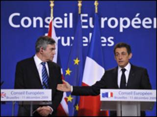 Gordon Brown, Nicolas Sarkozy
