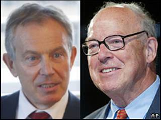 Tony Blair y Hans Blix