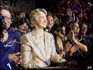 A prefeita eleita de Houston, Annise Parker