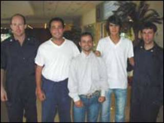 Vitor Pinheiro de Melo e colegas uruguaios