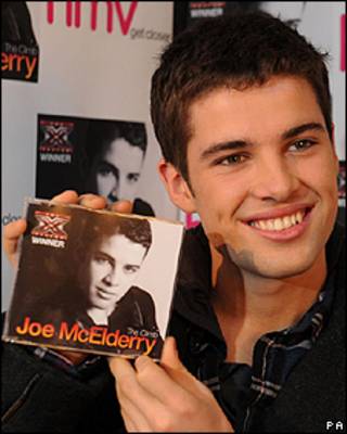 今年X Factor大赛夺冠者Joe McElderry