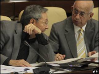 Raúl Castro durante la plenaria de la Asamblea Nacional