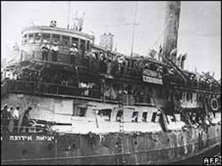 Buque Exodus, imagen de archivo de 1947