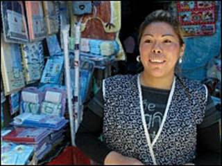 Norma Ramos, comerciante boliviana