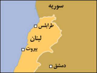 نقشه لبنان