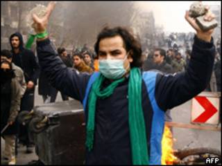 Marcha opositora en Irán