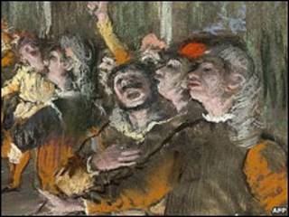 'Les Choristes', de Edgar Degas. Foto AFP