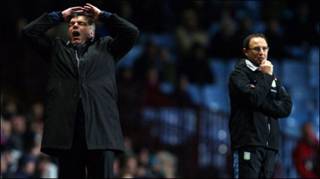 HLV Sam Allardyce và HLV Villa, Martin O'Neill