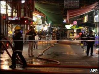 Escena del ataque de ácido en Hong Kong, 9 de enero de 2010