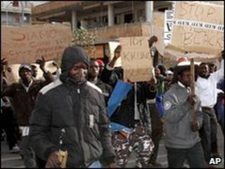 Imigrantes africanos