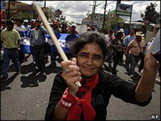 Manifestación en Honduras.