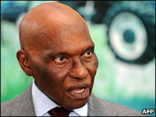 El presidente de Senegal, Abdoulaye Wade