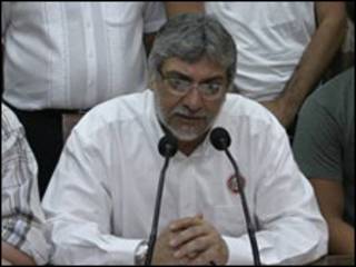 Presidente de Paraguay, Fernando Lugo.