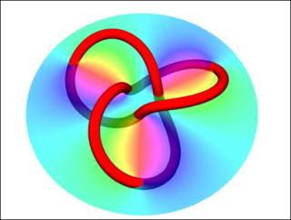 Nós em feixes de luz (Foto: Universidade de Bristol/Divulgação)