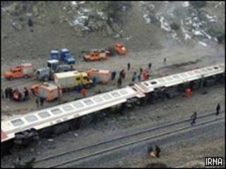واژگون شدن قطار