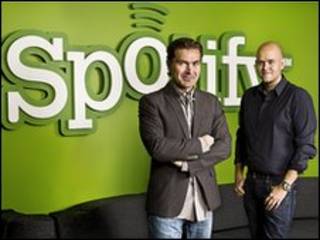 Fundadores de Spotify Martin Lorentzon (izq) y Daniel Ek