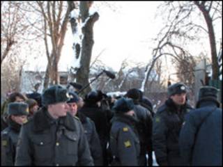 Милиционеры в "Речнике"