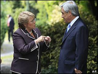 Bachelet y Piñera