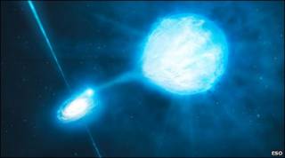 Agujero negro absorbiendo a una estrella (ESO)