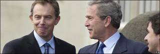 Tony Blair, George W. Bush y José María Aznar en una foto de archivo del 16/03/03