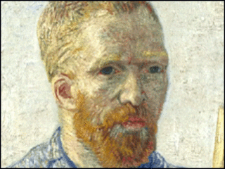 Autorretrato de Vincent Van Gogh (Imagen de archivo)
