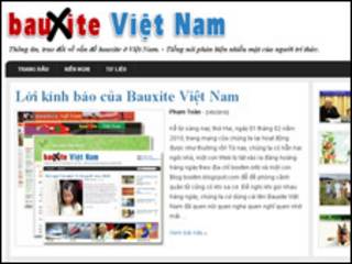 Website Bauxite Việt Nam giao diện mới