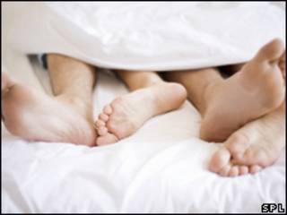 Pareja en la cama