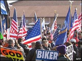 Manifestación en 2006 contra la presencia de gays en el ejército de Estados Unidos (foto archivo)