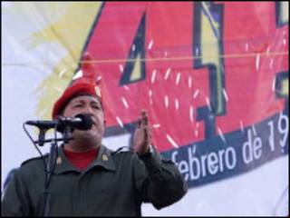 O presidente da Venezuela, Hugo Chávez