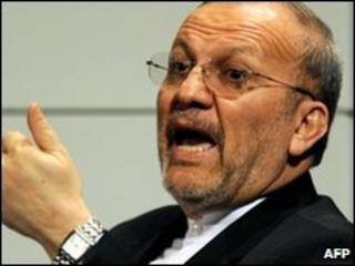 O chanceler iraniano, Manoucher Mottaki (arquivo)