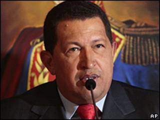Presidente de Venezuela, Hugo Chávez. (foto archivo)